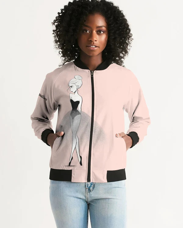 Blush bomber outlet jacket womens