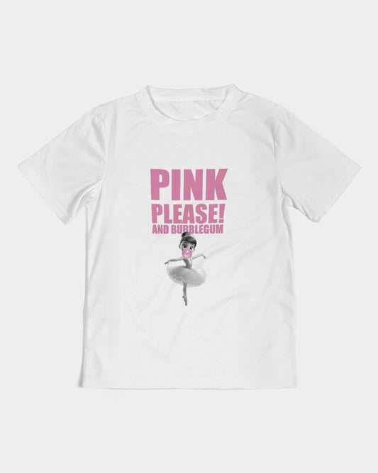 Pink Please! And Bubblegum Ballerina Kids  All-Over Print Tee