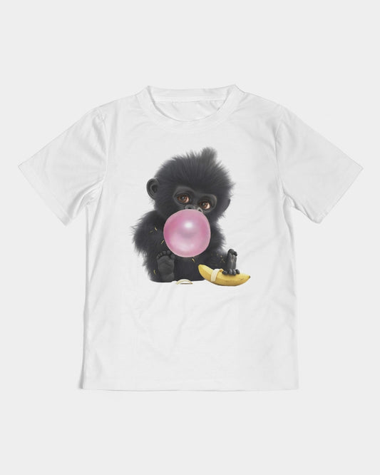 Pink Please! Bubblegum and a Monkey Kids  All-Over Print Tee