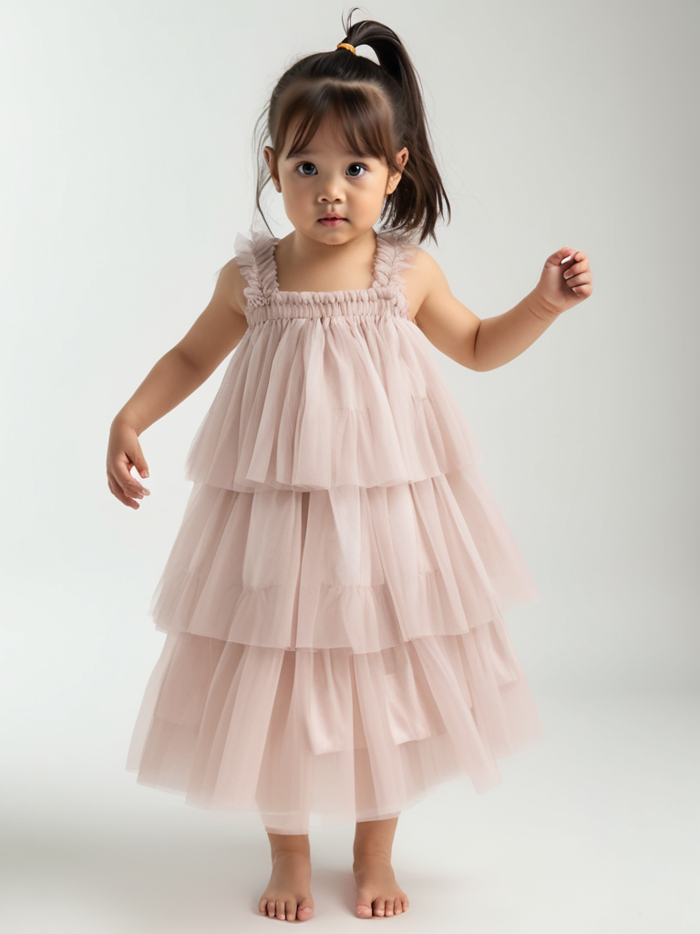 DOLLY PINK PLEASE! 'I BELIEVE IN PINK' MAXI DRESS Ballet pink