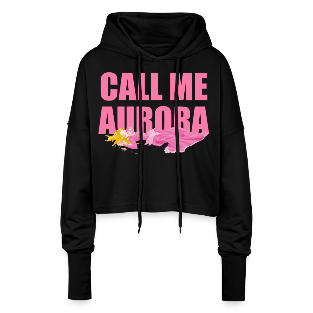 DOLLY® Call Me Aurora Cropped Women’s Hoodie - black