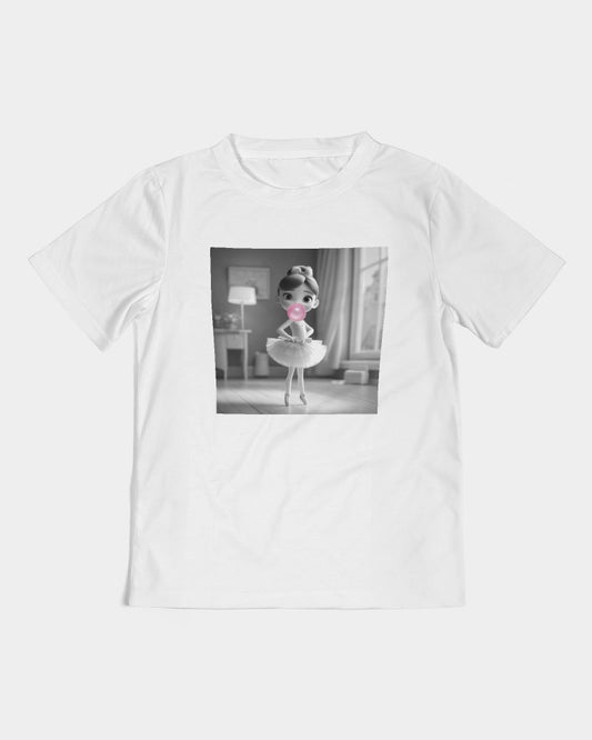 Pink Please! And Bubblegum Ballerina Living Room Kids  All-Over Print Tee