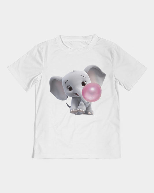 Pink Please! Bubblegum and an Elephant Kids  All-Over Print Tee