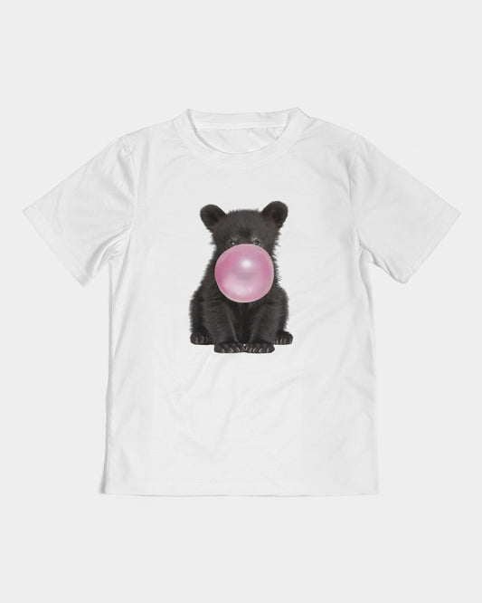 Pink Please! Bubblegum and a Baby Black Bear please Kids  All-Over Print Tee