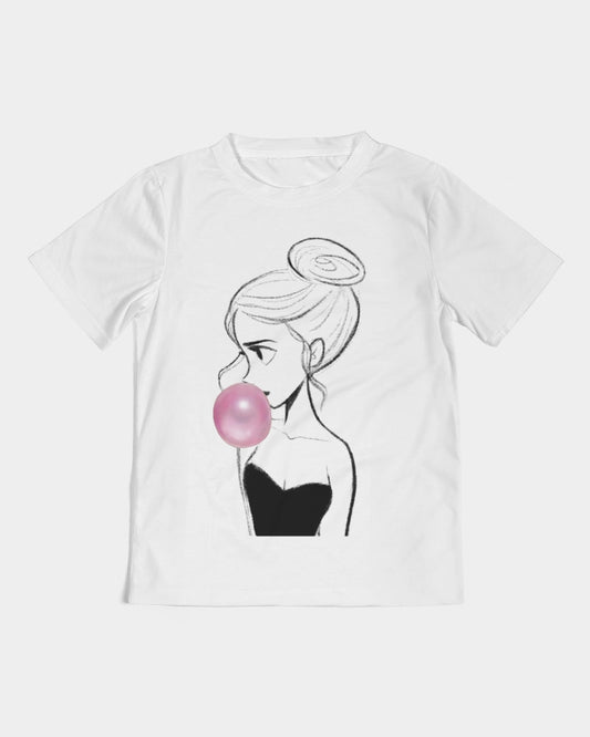 DOLLY DOODLING BUBBLEGUM BALLERINA CLOSE UP Kids  All-Over Print Tee