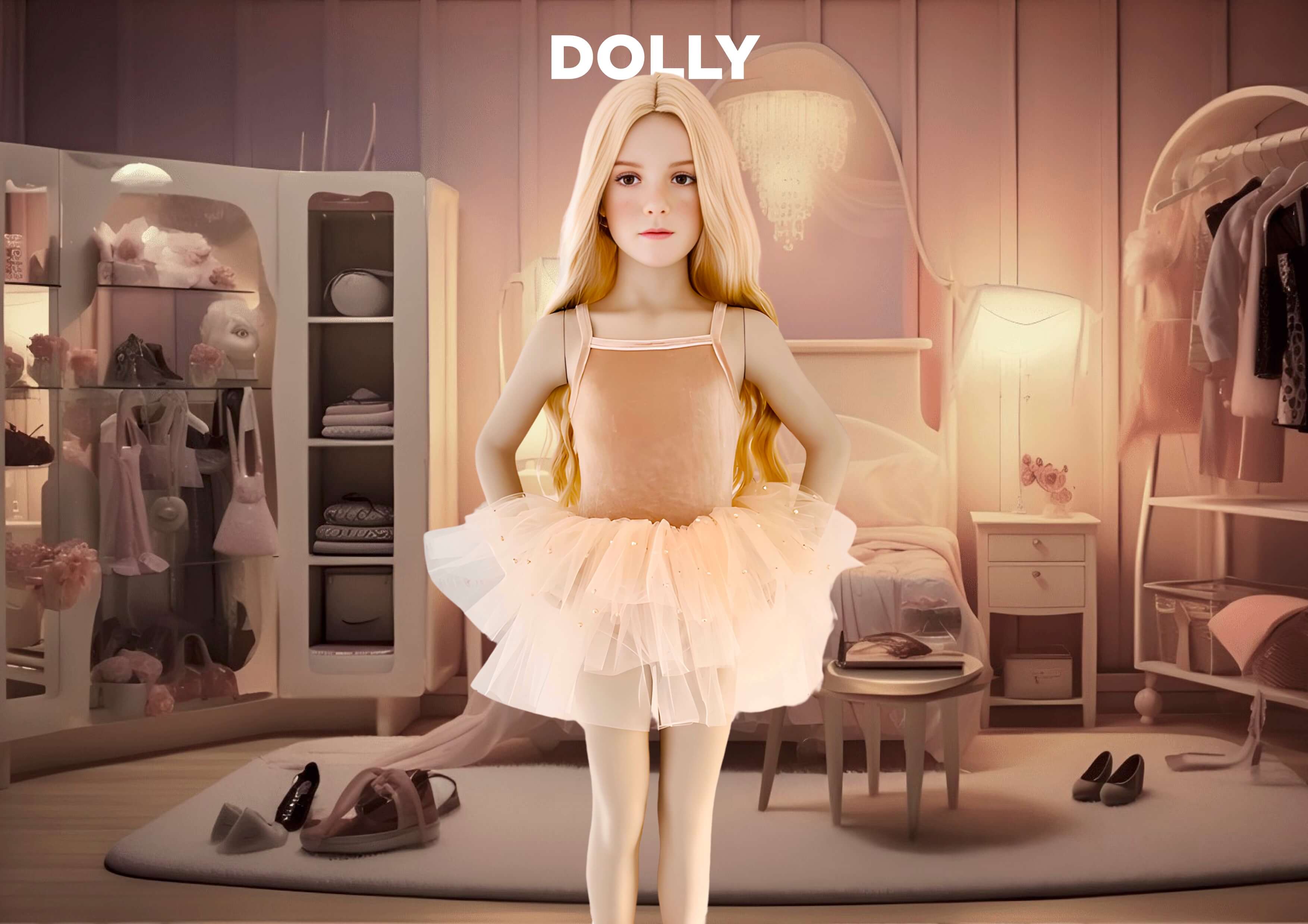 DOLLY® COTTON LEGGINGS WITH STARS & MOON ⭐️ 🌙 TULLE ballet pink – DOLLY by  Le Petit Tom ®