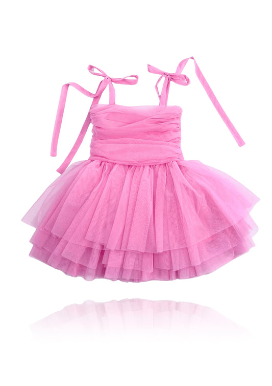 DOLLY PINK PLEASE! TULLE BALLERINA TUTU DRESS Aurora Bubblegum pink