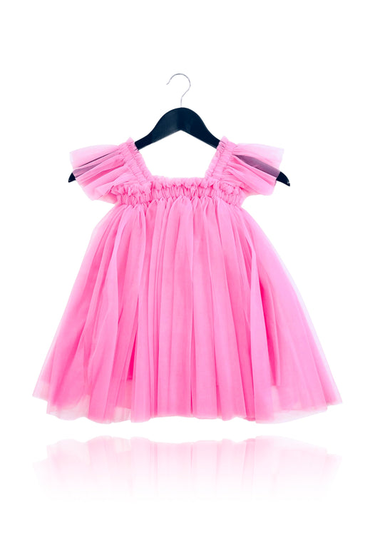 DOLLY PINK PLEASE! FLY LITTLE BIRDY TUTU DRESS Aurora Bubblegum pink