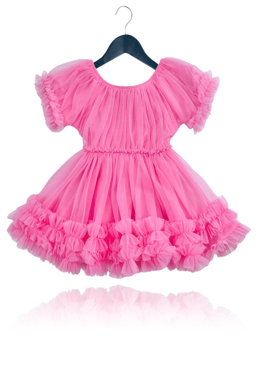 DOLLY PINK PLEASE! FRILLY DRESS Aurora Bubblegum pink