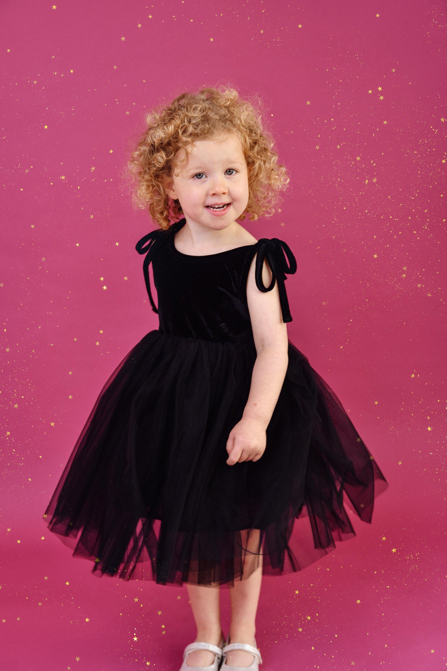 DOLLY UNIVERSE VELVET COSMIC STRINGS TUTU DRESS black