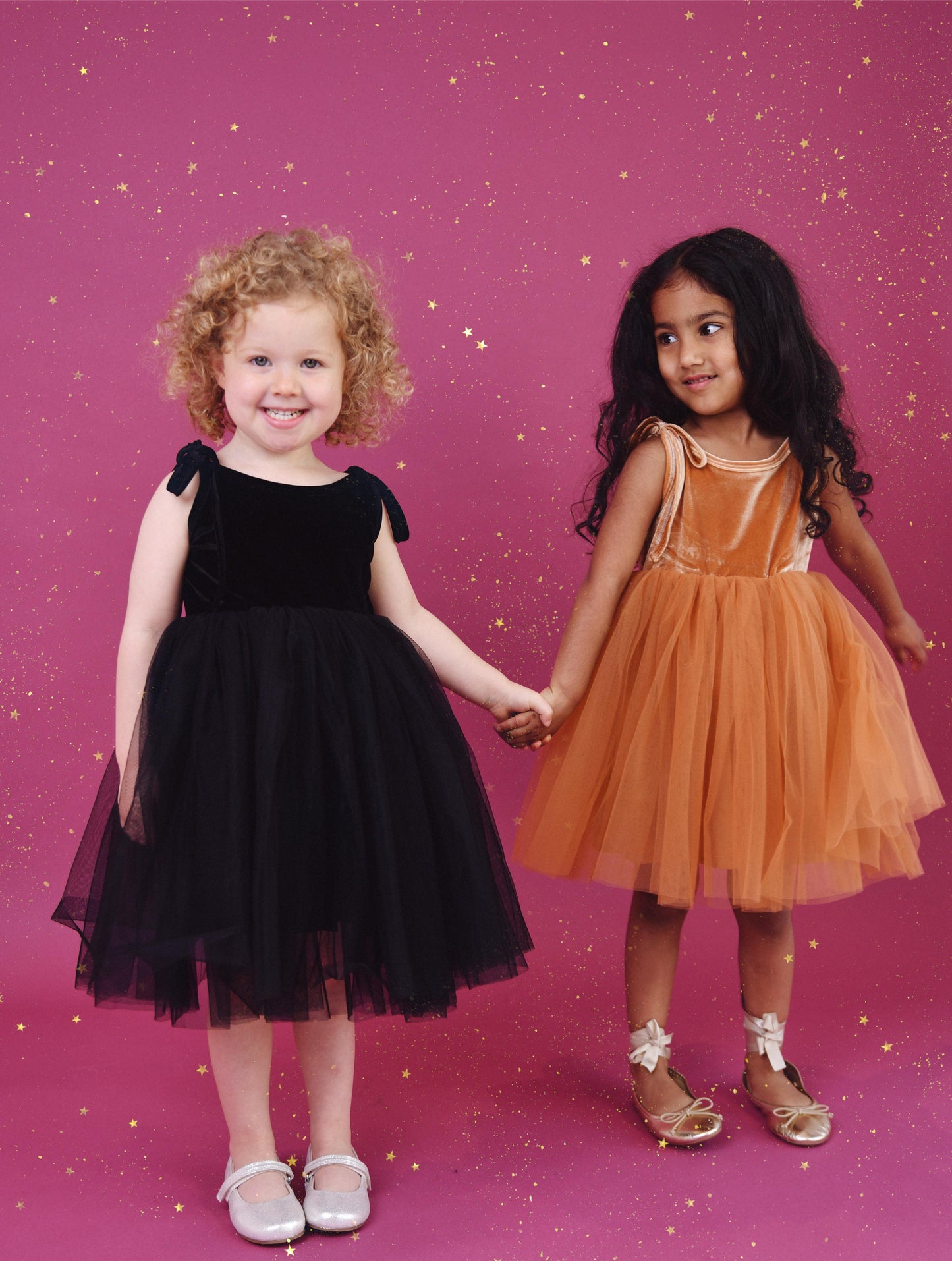 DOLLY UNIVERSE VELVET COSMIC STRINGS TUTU DRESS black