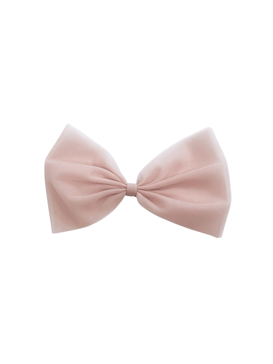 DOLLY PINK PLEASE! BIG CHIFFON HAIR BOW/ BROACH Ballet pink