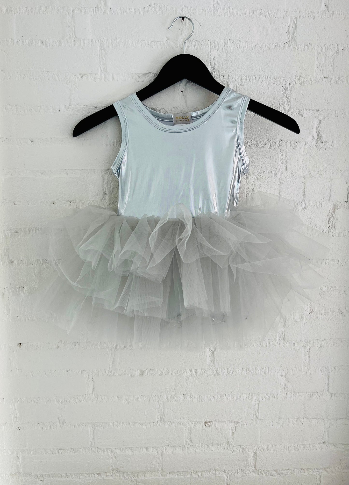 DOLLY TIMELESS METALLIC TUTU DRESS silver