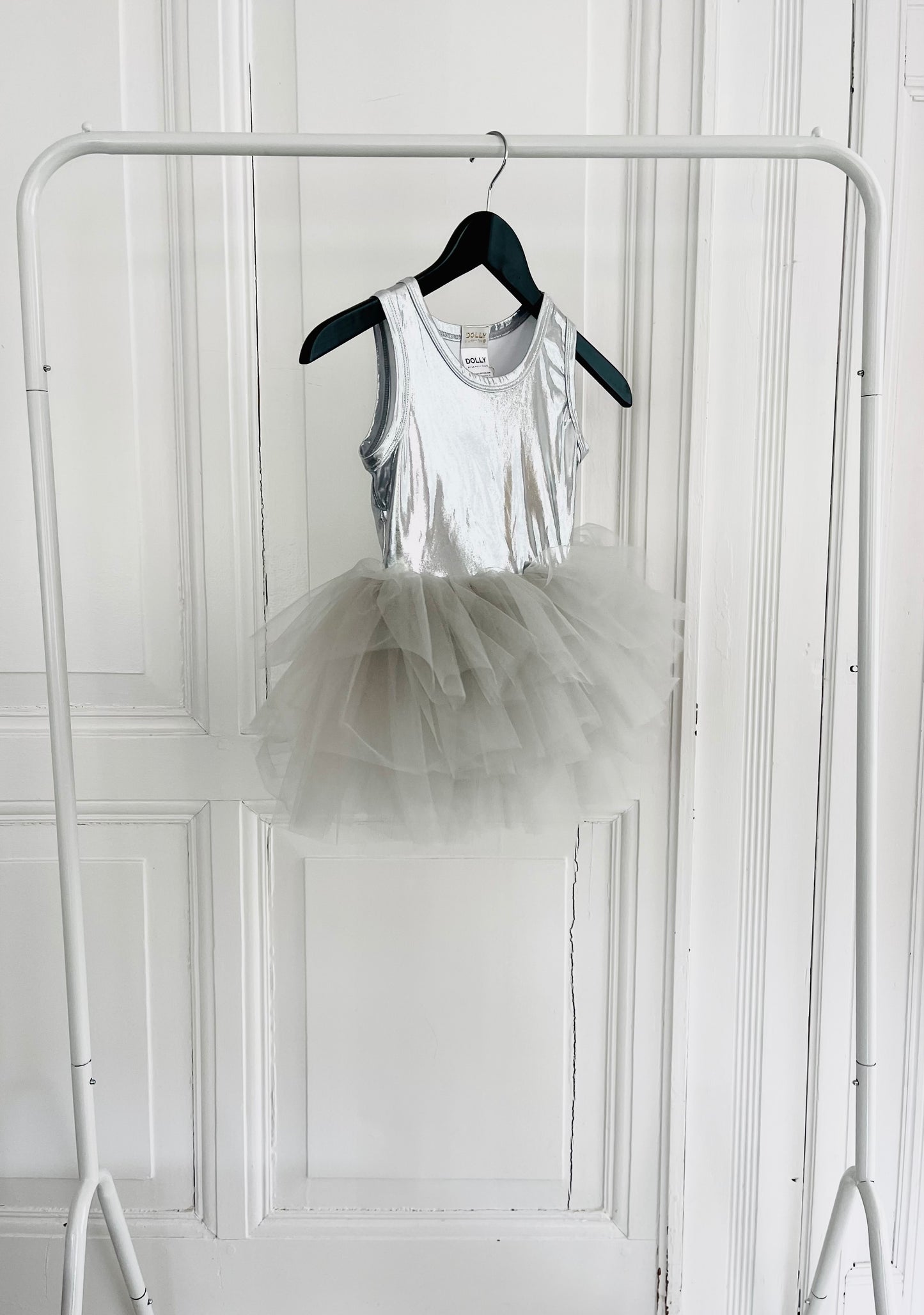 DOLLY TIMELESS METALLIC TUTU DRESS silver