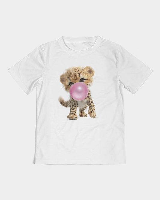 Pink Please! Bubblegum and a Baby Leopard please Kids  All-Over Print Tee