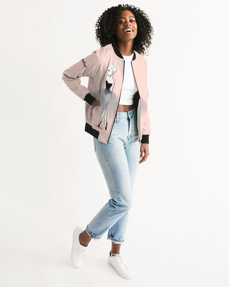 Rose bomber deals jacket womens