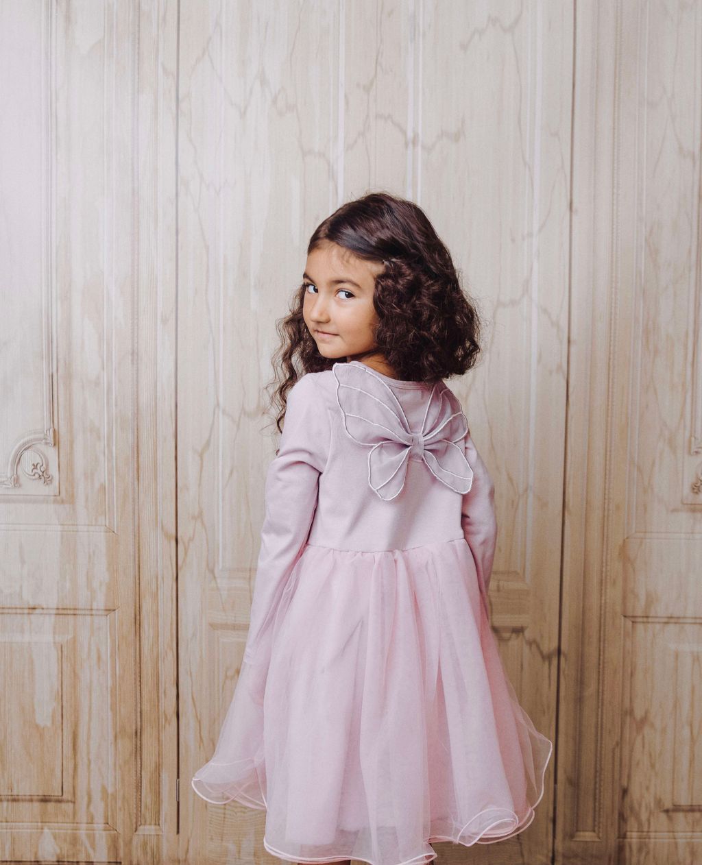 DOLLY by Le Petit Tom ® BUTTERFLY WINGS TUTU DRESS pink