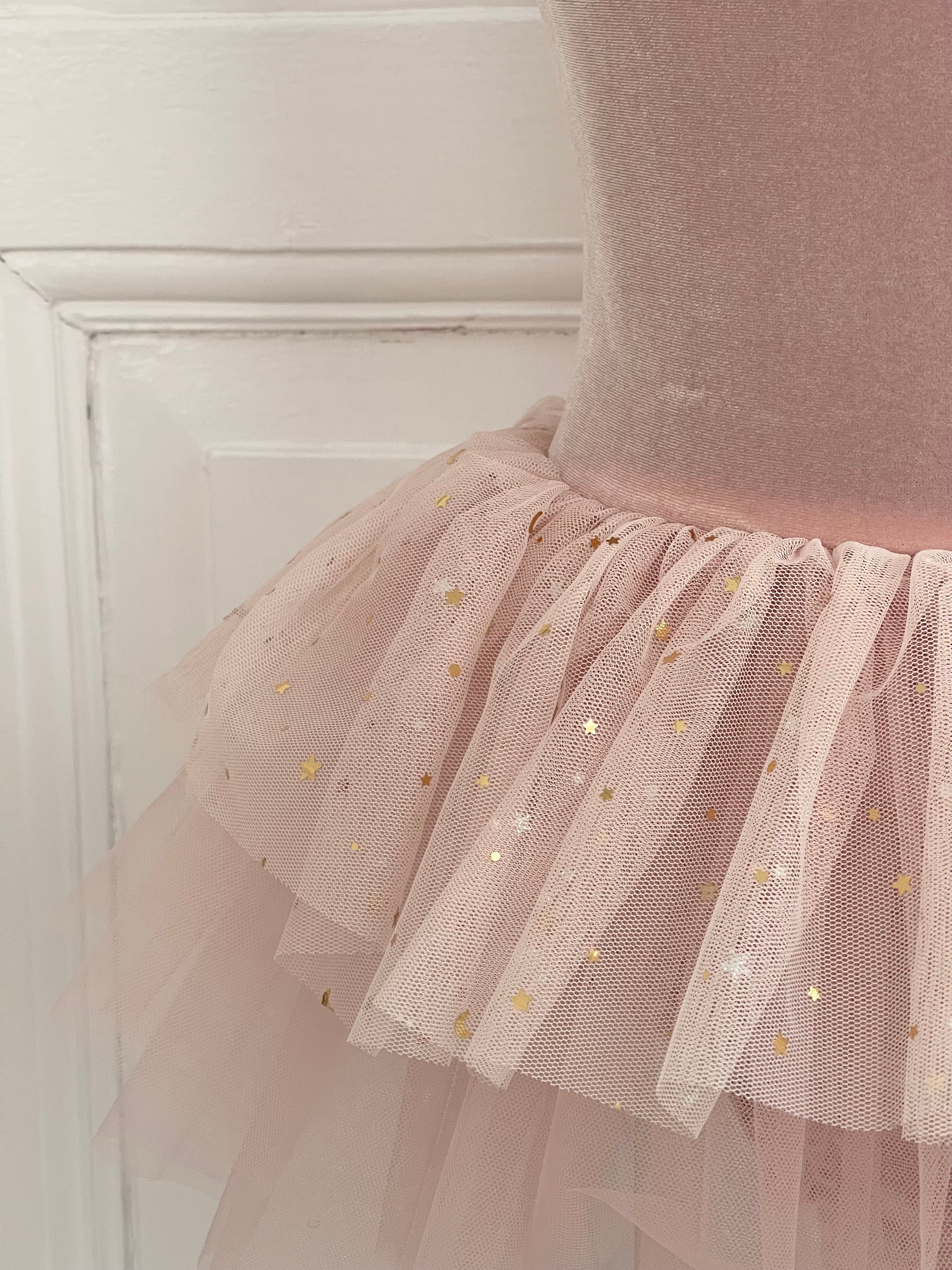 DOLLY® VELVET LEOTARD ROMPER TUTU DRESS STARS & MOON ⭐️ 🌙 TULLE 