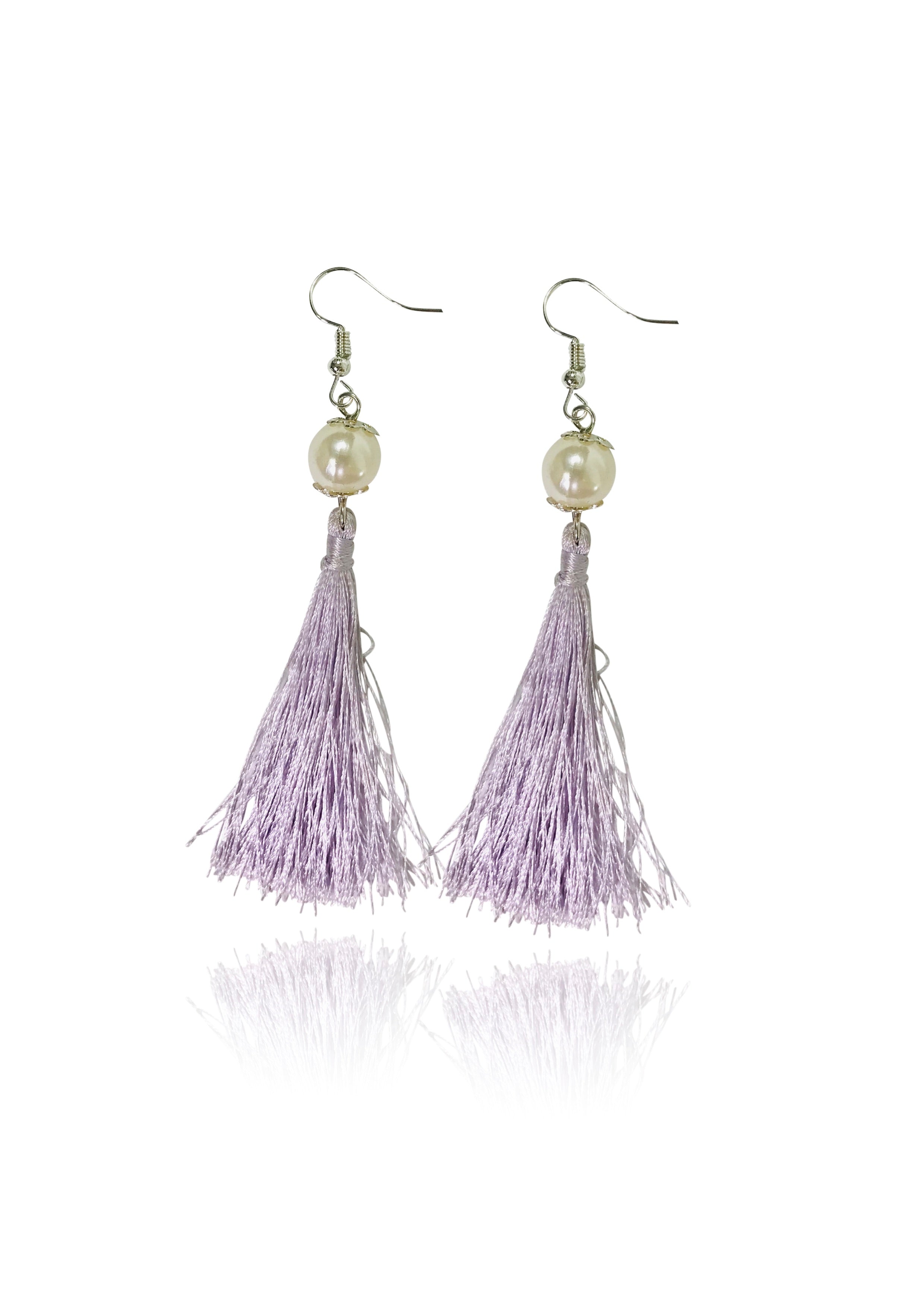 Lavender deals tassel earrings