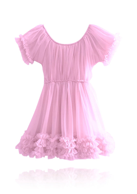 VESTIDO CON VOLANTES DOLLY by Le Petit Tom ® fresa